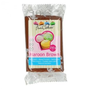 Fondant Maroon Brown 250 gram-0