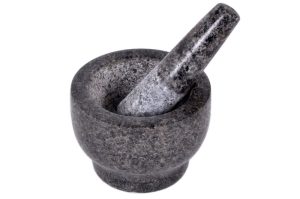 Granieten vijzel rond op voet -2777