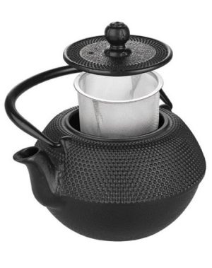 Gietijzeren Theepot 1,2 liter Zwart -0