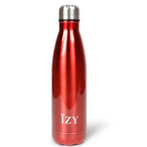 IZY thermosfles 500ML Chroom - Rood-0