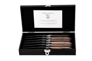 Laguiole Luxury Line Steakmessen Gemengd hout -0