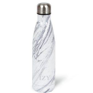 IZY thermosfles 500ML Marble - White-0