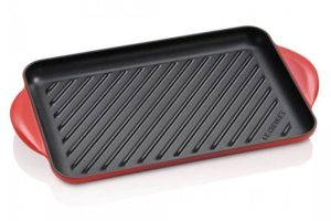 Le Creuset grill rechthoek 32 cm gietijzer kersrood-0
