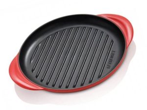 Le Creuset grill rond ø 25 cm gietijzer kersrood-0