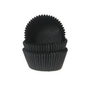 Baking Cups Zwart- 50 stuks -0