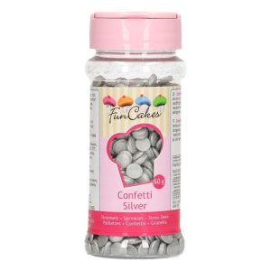Funcakes Confetti Zilver-0