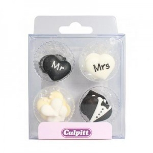 Culpitt Suikerdecoratie Mr & Mrs -12st--0